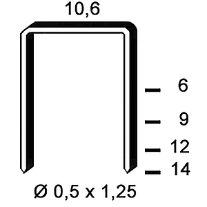 ALSAFIX Klammern Type PF 6 mm aus Stahldraht verzinkt (5000 Stück)
