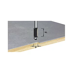 FESTOOL Bündigfräser HW 12.7 x 25 mm mit Kugellager unten