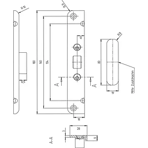 KFV Winkelschließbl oben 180 mm