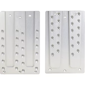 PITZL Doppel HVP 240x400x20 mm Aluminium eloxiert