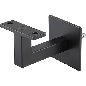 Handlaufträger mit Schraubbefestigung,Wandabstand 78 mm,schwarz lackiert RAL9005