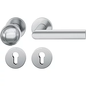 FSB Wechselgarnitur 12 1108 ASL auf Rosette PZ, Knopf drehbar, Edelstahl matt