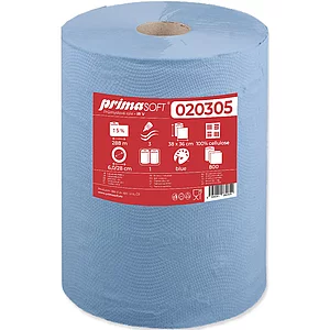 Putzpapier-Rolle IR V primaSOFT blau 3-lagig Packungsinhalt 1 Rollen