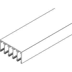 VITRIS Atrivant 80 Deckenschiene niedrig 5-bahnig Silber L=6000 mm