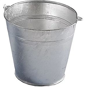 Eimer verzinkt konisch ø 22/32 cm mit Tragebügel Inhalt 15 Liter