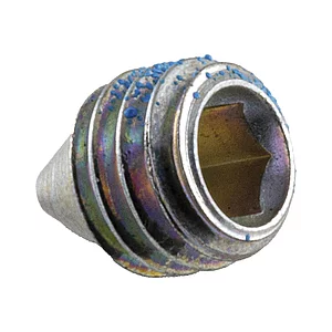 Gewindestift für Spaltstift und Keilschlitz, M 6 x 7 mm, Stahl vernickelt