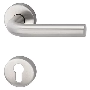 MARCHESI Drückergarnitur HORIZONT - auf Rosette PZ, 38 - 45, Edelstahl matt