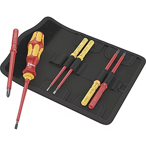 WERA VDE-Wechselklingen-Satz KK 7 Universal 1 PH/Schlitz 7-teilig