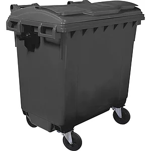 Großraum-Müllbehälter 770 Liter Kunststoff grau