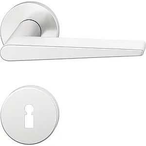 FSB Drückergarnitur 12 1005 ASL auf Rosette BB, Aluminium silber eloxiert