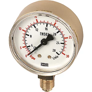 POLOGEN Inhaltsmanometer ø 63mm Sauerstoff 0-315 bar