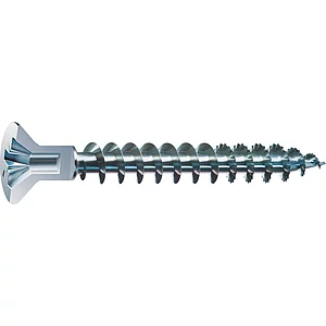 SPAX Senkkopf 5.0x 60 Vollgewinde Pozidriv 2 mit Kopflochbohrung Wirox-Silber