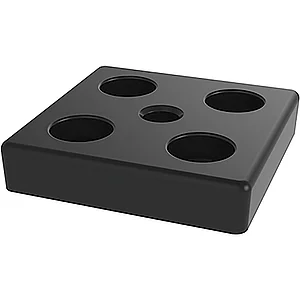 FATH Fussplatte verschraubbar 80 x 80 mm schwarz M10