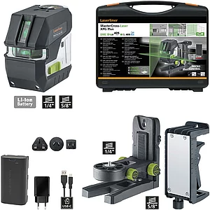 LASERLINER Kreuzlinienlaser MasterCross XPG 7,4 V 2,6 Ah (IEC) Li-Ion