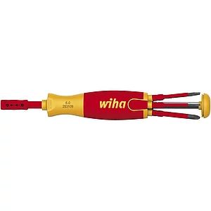 WIHA Bit-Magazinhalter VDE slim Schlitz/Phillips/Plus/Minus 6-teilig
