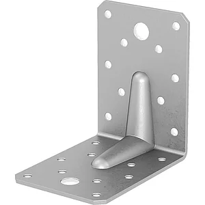 GH Winkelverbinder 65/ 90S mit Steg / 90x65x90x2,5 - Edelstahl A4