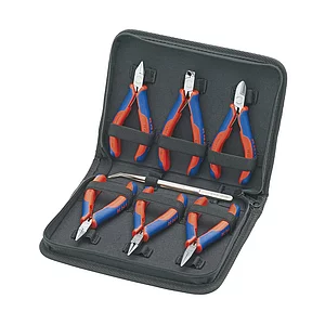 KNIPEX Elektonik-Zangen Set im Etui 7-teilig