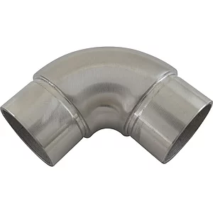 ECONOMY Rundbogen 90° für Rohr ø 42,4 x 2,0 mm,Edelstahl geschliffen V2A
