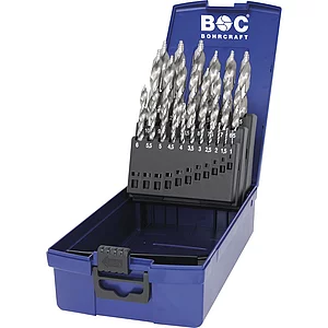 BOHRCRAFT Bohrer-Kassette Turbo Step KG13 DIN338 HSS-G ø 1-13 mm 25-teilig
