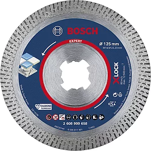 BOSCH EXPERT HardCeramic X-LOCK Diamanttrennscheiben, 125 x 22.23 x 1.4 x 10 mm