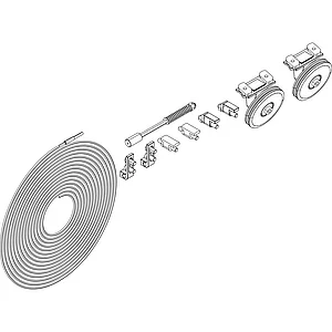 DORMA-Glas Muto 150 Synchronbeschlag Flügelgewicht bis 150 kg