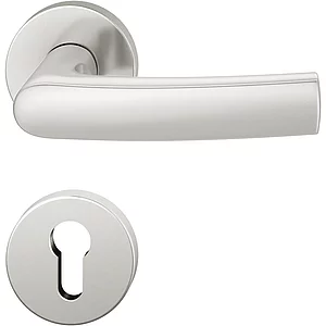 FSB Drückergarnitur 12 1015 ASL auf Rosette PZ, silber eloxiert