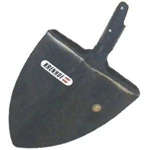 KRENHOF Spitzschaufel geschmiedet mit Feder ohne Stiel Größe 290 x 300 mm