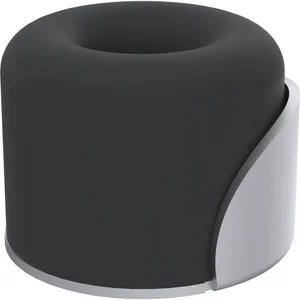 KWS Bodentürpuffer 2015 ø 40 mm, Aluminium silber eloxiert