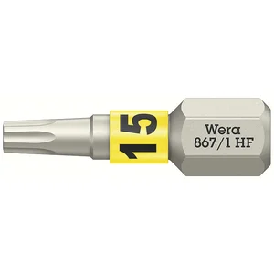 WERA Bit-Einsatz 867/1 HF 1/4" sechskant TX 15/25 mm Torx®