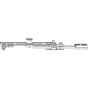 ROTO E-Tec Control NT/NX Getriebeanschluss MVS 1P Zapfen silber