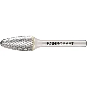 BOHRCRAFT HM-Frässtift Form F Rundbogen Kopf ø 10 mm Länge 20 mm Zahnung Z3-X