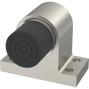 KWS Bodentürpuffer 2024 gefederter Anschlagpuffer, Aluminium Edelstahl-Effekt