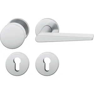 FSB Feuerschutz Wechselgarnitur 76 1005 AGL ÖNORM PZ, links, Edelstahl matt