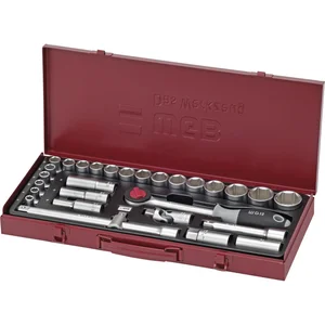 WGB Steckschlüssel-Satz No. 3880 1/2" vierkant mit Umschaltknarre 29-teilig