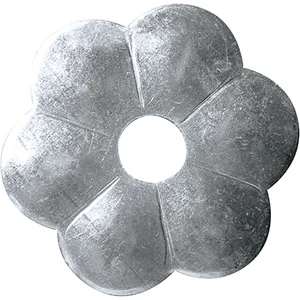 Zierrosette (Pfettenscheibe) ø 80x4 mm, Bohr-ø 17 mm, Stahl verzinkt (C)