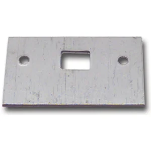 Reparaturschließblech für Einlegstange gerade, 80 x 50 mm, Stahl verzinkt