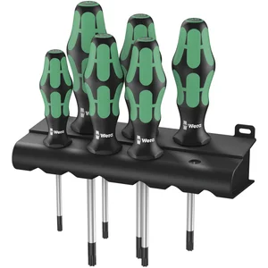 WERA Schraubendreher-Satz 367/6 BO Torx® mit Bohrung 6-teilig