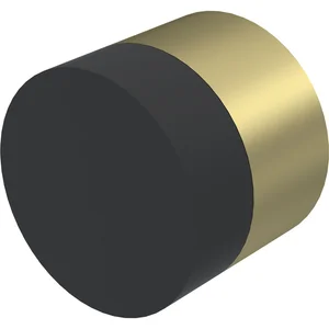 KWS Wandtürpuffer 2068, ø 30 mm, Länge 25 mm, Aluminium messingfärbig eloxiert