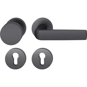 FSB Feuerschutz Wechselgarnitur 76 1267 AGL DIN PZ, links, schwarz matt