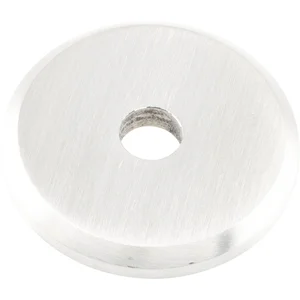 KWS Stützrosette f. Holz/Glastüren - ø 40mm, silber eloxiert