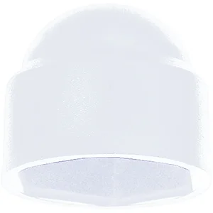 ~DIN1587 Kunststoffabdeckkappe Sechskant M 6 Polyethylen weiß