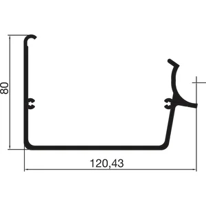 THYSSENKRUPP Syprotech Regenrinne L=6000 mm Alu blank