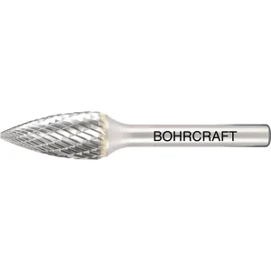 BOHRCRAFT HM-Frässtift Form G Spitzbogen Kopf ø 10 mm Länge 20 mm Zahnung Z3-X