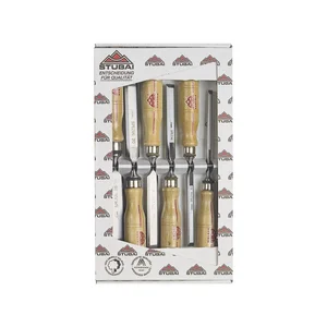 STUBAI Spezial-Stemmeisen-Satz mit Holzheft 6-teilig