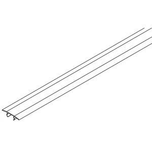 HAWA Porta/Divido Einwegabdeckung zu Laufschiene L=2000 mm Kunststoff schwarz