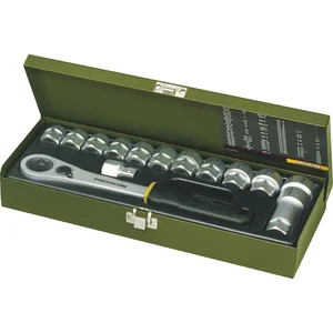 PROXXON Steckschlüssel-Satz 1/2"vierkant Einsätze 13-27 mm 14-teilig