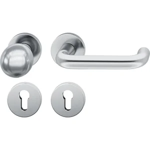 FSB Wechselgarnitur 12 1070 ASL auf Rosette PZ, Knopf drehbar, Edelstahl matt