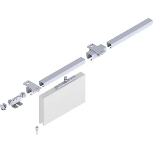 Schiebetorbeschlagset HELM 300 für Deckenmontage, max. 200 kg, Stahl verzinkt