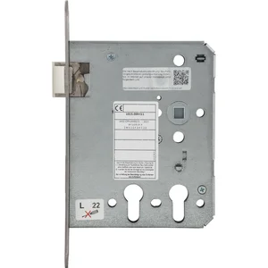 BMH Einstemmschloss 1015 PZW/2 PZ Funktion, links, DM 60/100,Edelstahl Stulp 20