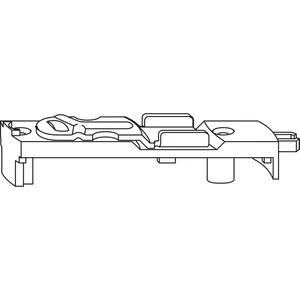 ROTO NT/NX Kantenriegel gegenüberliegende Beschlagsnut silber